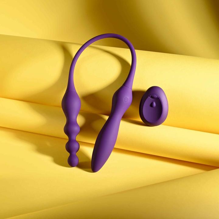Actual product image Playboy - This & That Double Vibrator - Purple