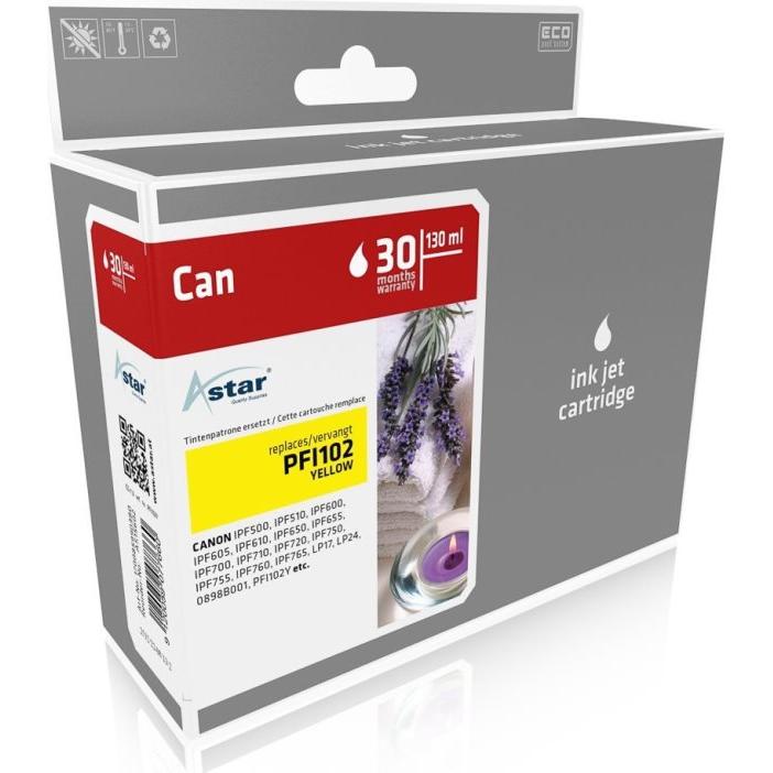 Astar, Druckerpatrone, 130 ml - Gelb - kompatibel - Tintenpatrone (Y)