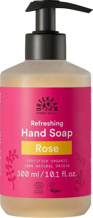 Actual product image Urtekram fl. Hand soap Rose (Liquid soap, 300 ml)
