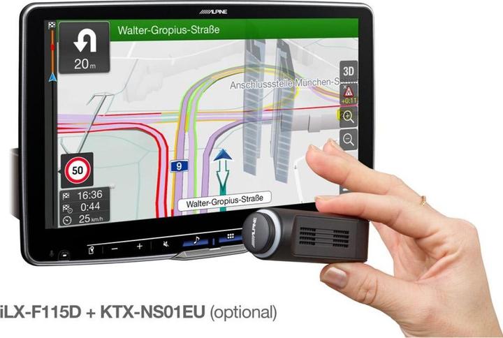 Actual product image Alpine ILX-F115DU (Android car, Apple Carplay)