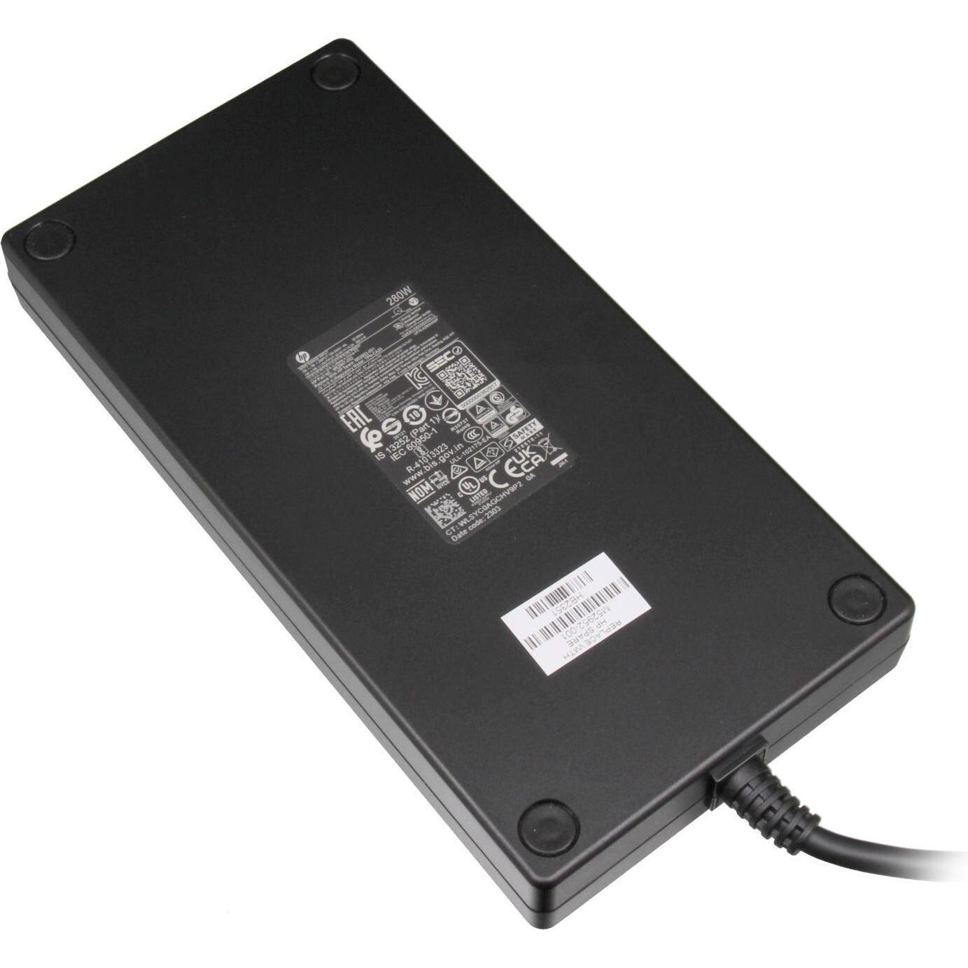 HP TPN-CA25 (280 W), Notebook Netzteil, Schwarz