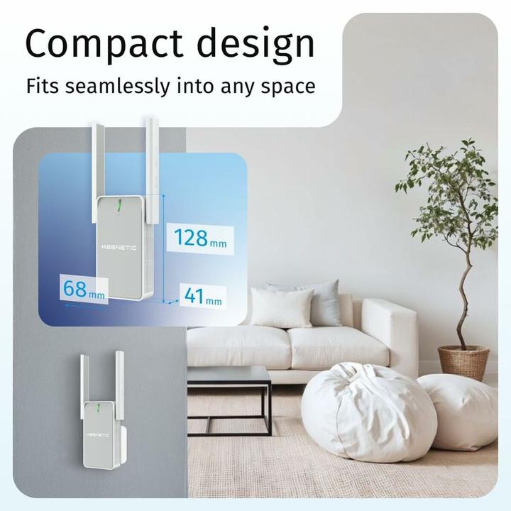 Produktbild Keenetic Buddy 4 KN-3211-01-EU N300 Mesh Wi-Fi 4 Extender