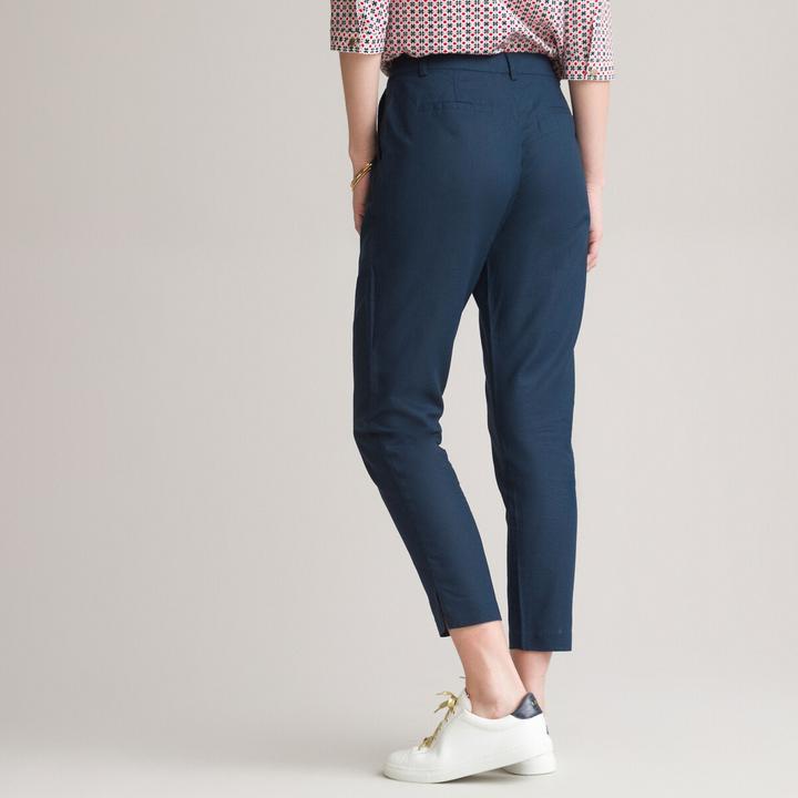 Actual product image Anne Weyburn 7/8 trousers in linen/cotton (Frequency band 38 (2600 MHz))