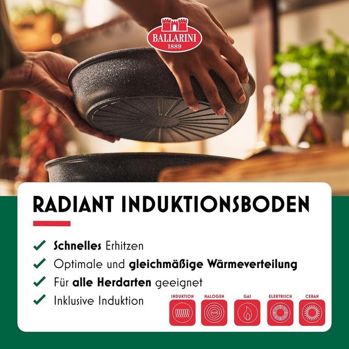 Actual product image Ballarini 4-piece Torre frying pan set 20 + 28cm (Frying pan, Aluminium, 28 x 8.60 cm)