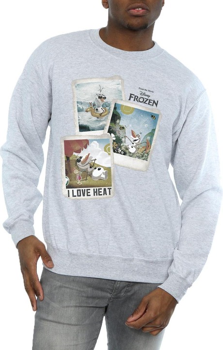 Immagine prodotto Disney Frozen Felpa Olaf Polaroid Uomo (XXL)