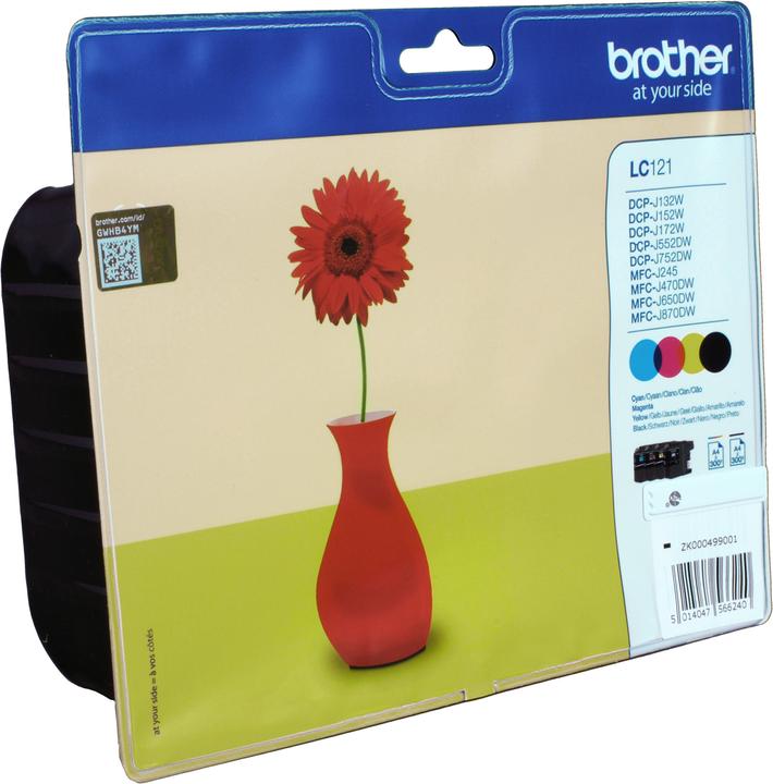 Actual product image Brother LC-121VALBP Multipack (M, C, Y, FC)