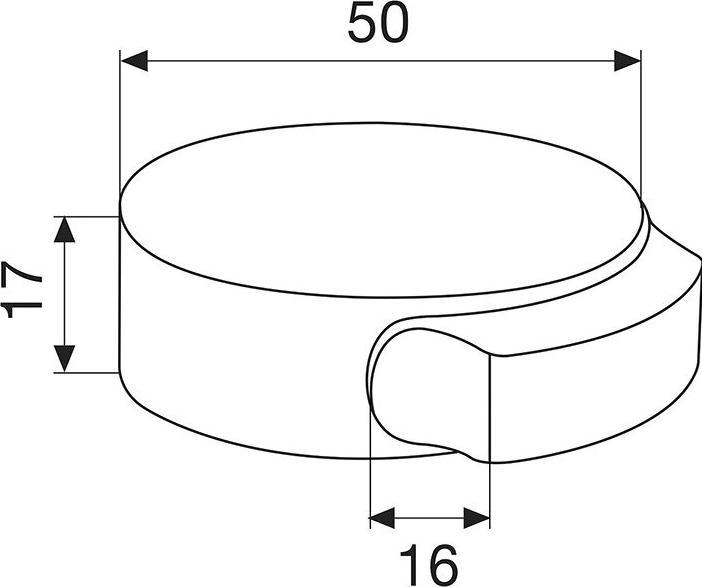 Actual product image Wagner System Floor door stop round (1 pcs.)