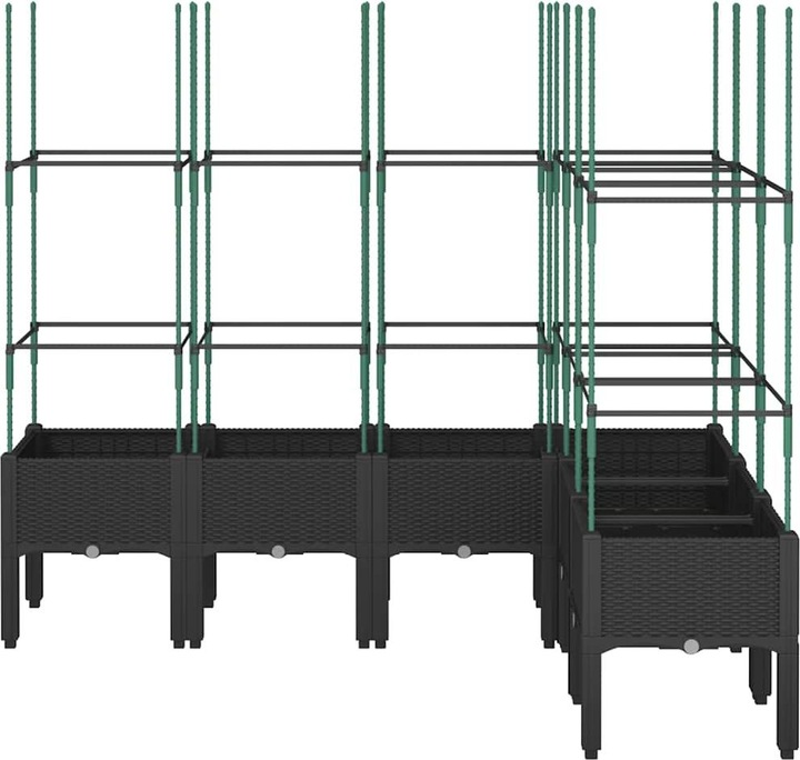 Actual product image VidaXL Planter with trellis PP