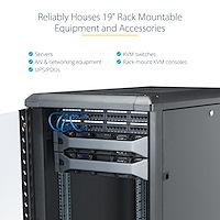 Actual product image StarTech RK1836BKF (18 RU, 19 inch rack)