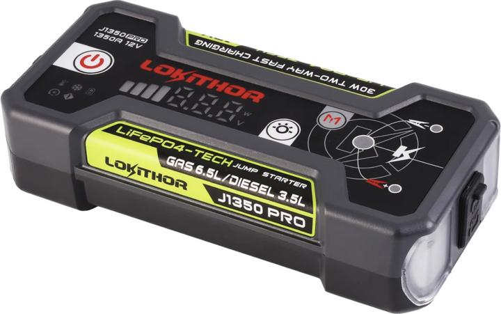 Produktbild Lokithor J1350 Pro 12V LIFEPO4 Jump Starter 1350 Amps (1350 A, 7000 mAh)