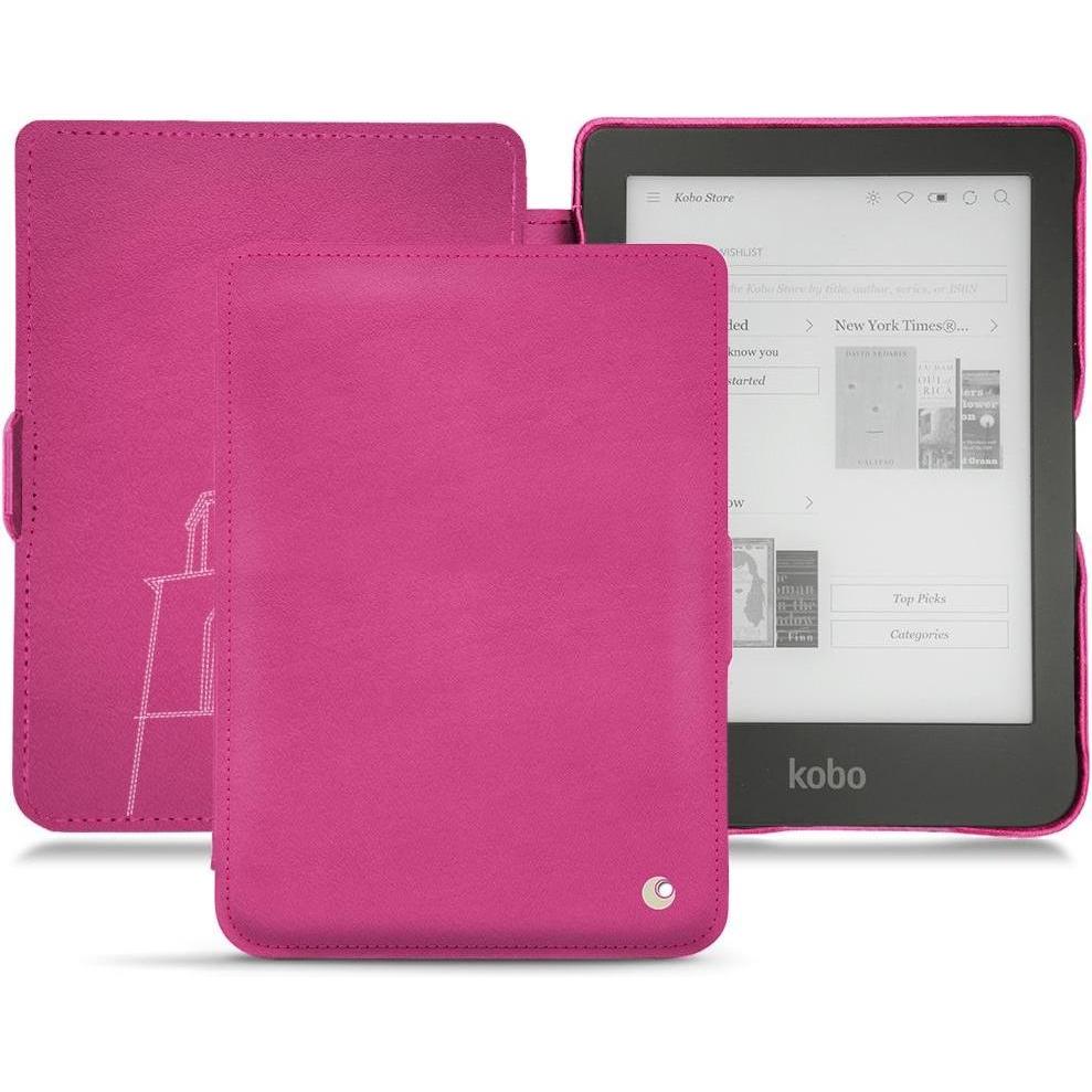 Noreve Lederschutzhülle horizontal (Clara HD), Tablet Hülle, Rosa