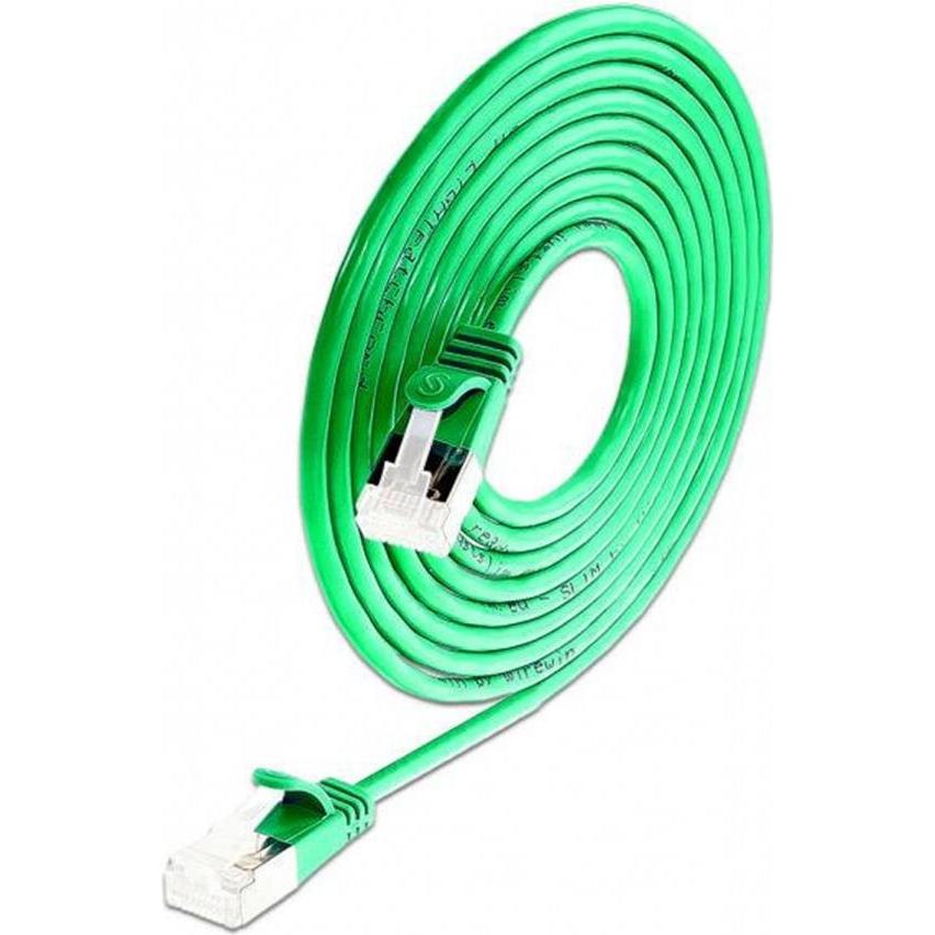 Wirewin Slim Patchkabel: U/FTP, 1.5m, grün (U/FTP, CAT6a, 1.50 m), Netzwerkkabel