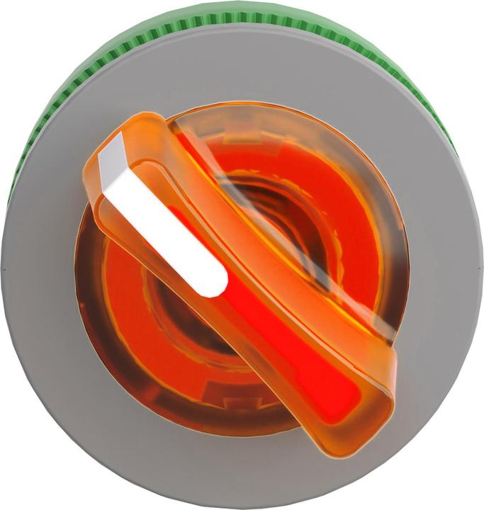 Actual product image Schneider Electric Illuminated selector switch, front, plastic, ZB5FK1253C0
