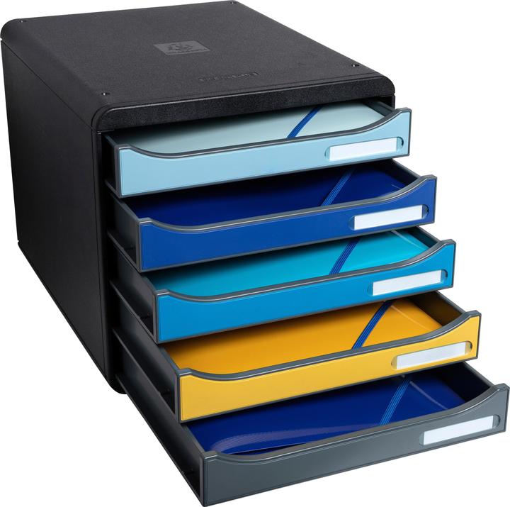 Hellblau, Türkis, Marineblau, Safran