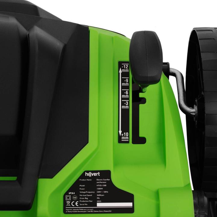 Actual product image Hillvert 2-in-1 Scarifier - 1500 W - working width: 36 cm