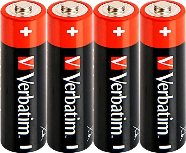Actual product image Verbatim Battery 4 x AA / LR6 - Alkaline (4 pcs., AA)