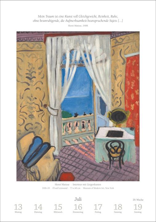 Actual product image Harenberg Kunst Wochen-Kulturkalender 2026 - 53 Meisterwerke der Malerei