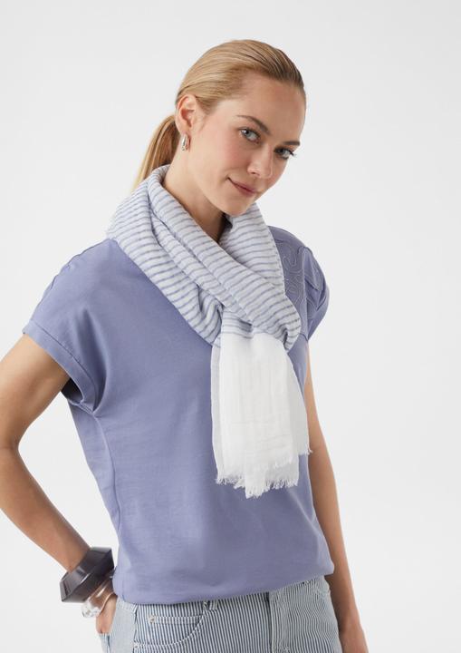 Actual product image Comma Tuch Gestreifter Schal mit Fransen