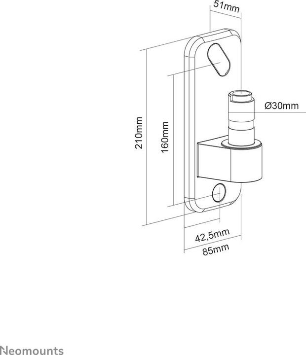 Produktbild Neomounts wall adapter for DS (Wand, 42")