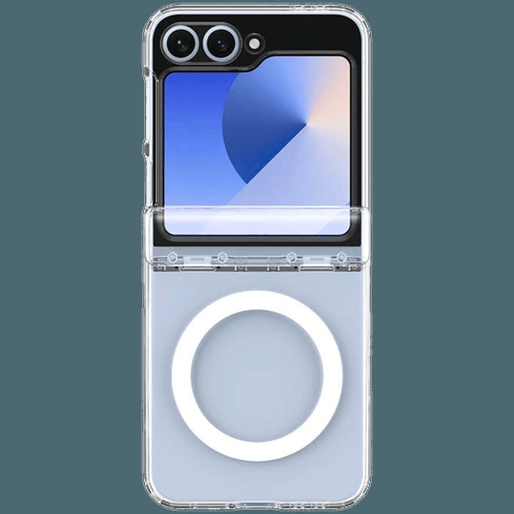 Actual product image Spigen Ultra Hybrid Pro (MagFit) Galaxy Z Flip 6 Case Clear White (Samsung Galaxy Z Flip6, Samsung Galaxy Z Flip7 FE)