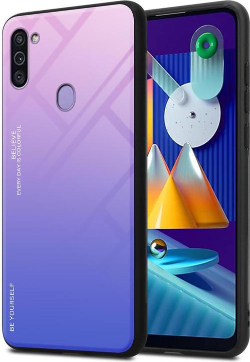 Actual product image Cadorabo TPU 2 colors glass cover (Samsung Galaxy M11, Samsung Galaxy A11)