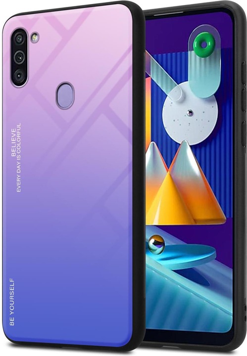 Produktbild Cadorabo TPU 2 Farben Glas Cover (Samsung Galaxy M11, Samsung Galaxy A11)