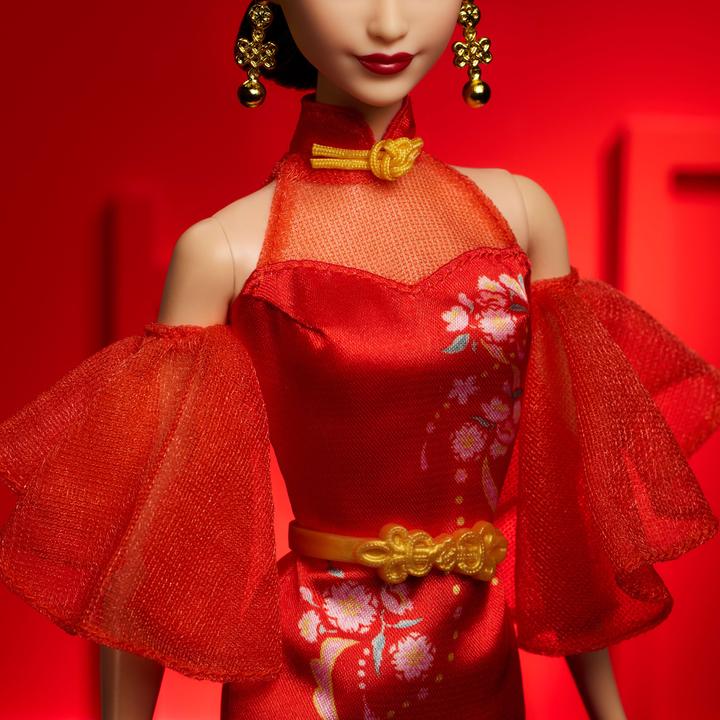 Productafbeelding Mattel Barbie Signature Lunar New Year mit Qipao und goldenen Accessories