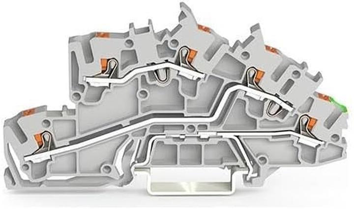 Actual product image Wago Installation floors- 2203-7645 terminal,with pusher,2,5 mm²,grey