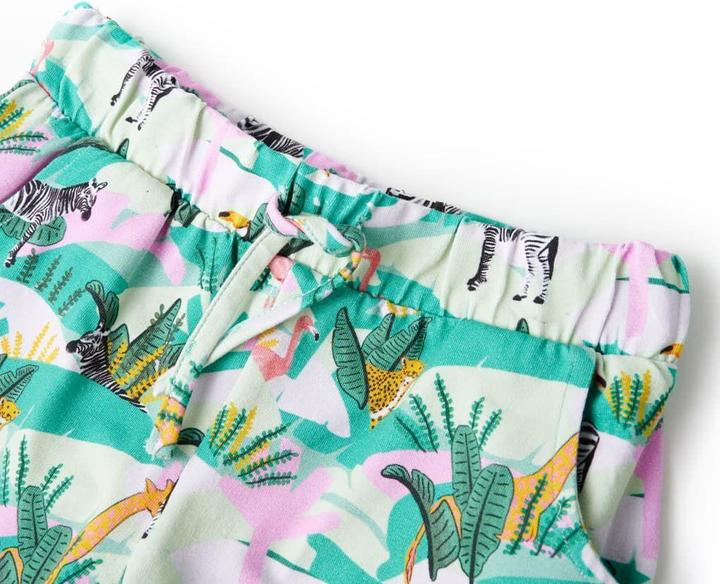 Immagine prodotto VidaXL Pantaloncini per bambini con coulisse Verde menta chiaro 140,Materiale (140)