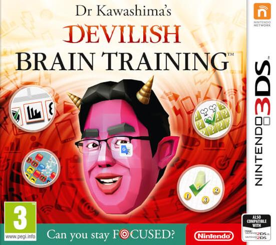 Actual product image Nintendo Dr Kawashima's Devilish Brain Training 3DS (3DS, EN)