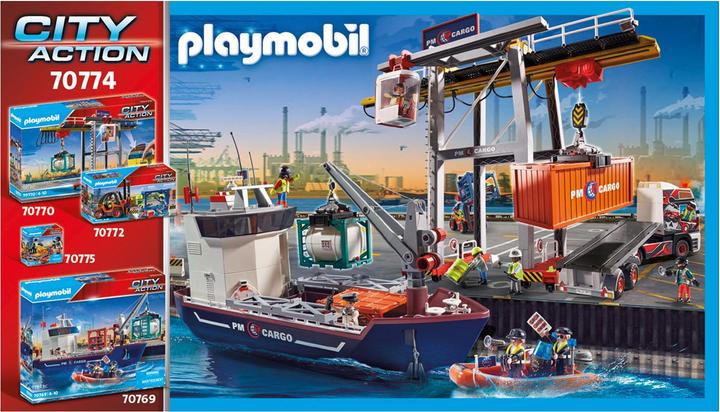 Actual product image Playmobil 70770 Gantry crane with containers (70770, Playmobil City Action)