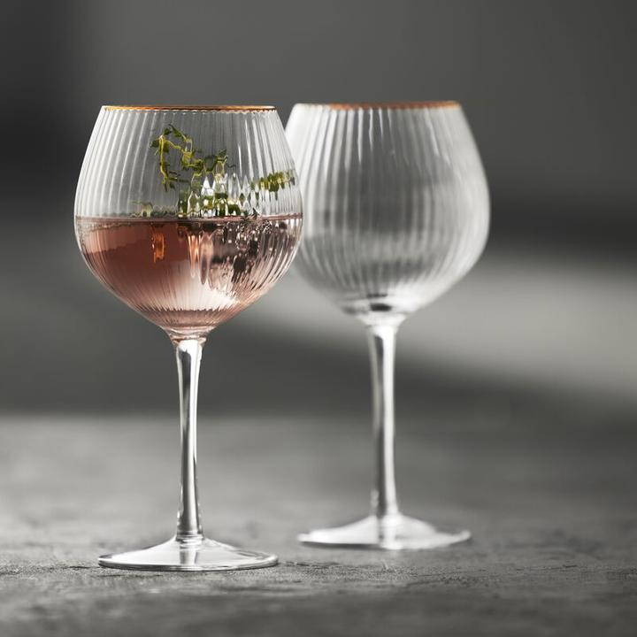 Immagine prodotto Lyngby 65 cl - Vetro - Trasparente/bordo sagomato (6.50 dl, 4 x, Bicchieri di gin)
