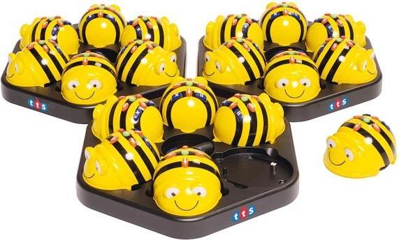 Produktbild TTS Bee-Bot Klassensatz mit 6 Bee-Bot Robotern und Ladestation