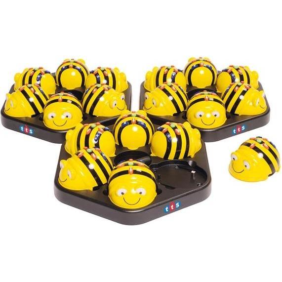 TTS Bee-Bot Klassensatz mit 6 Bee-Bot Robotern und Ladestation, Kit robotica, Multicolore