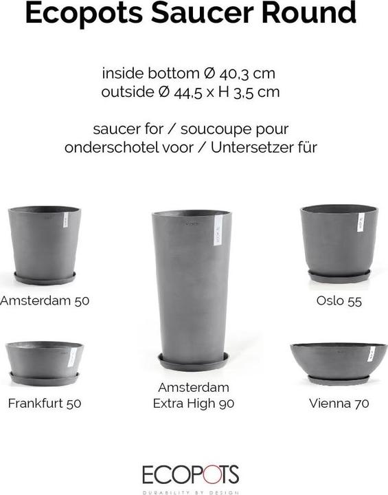 Produktbild Ecopots Saucer Round