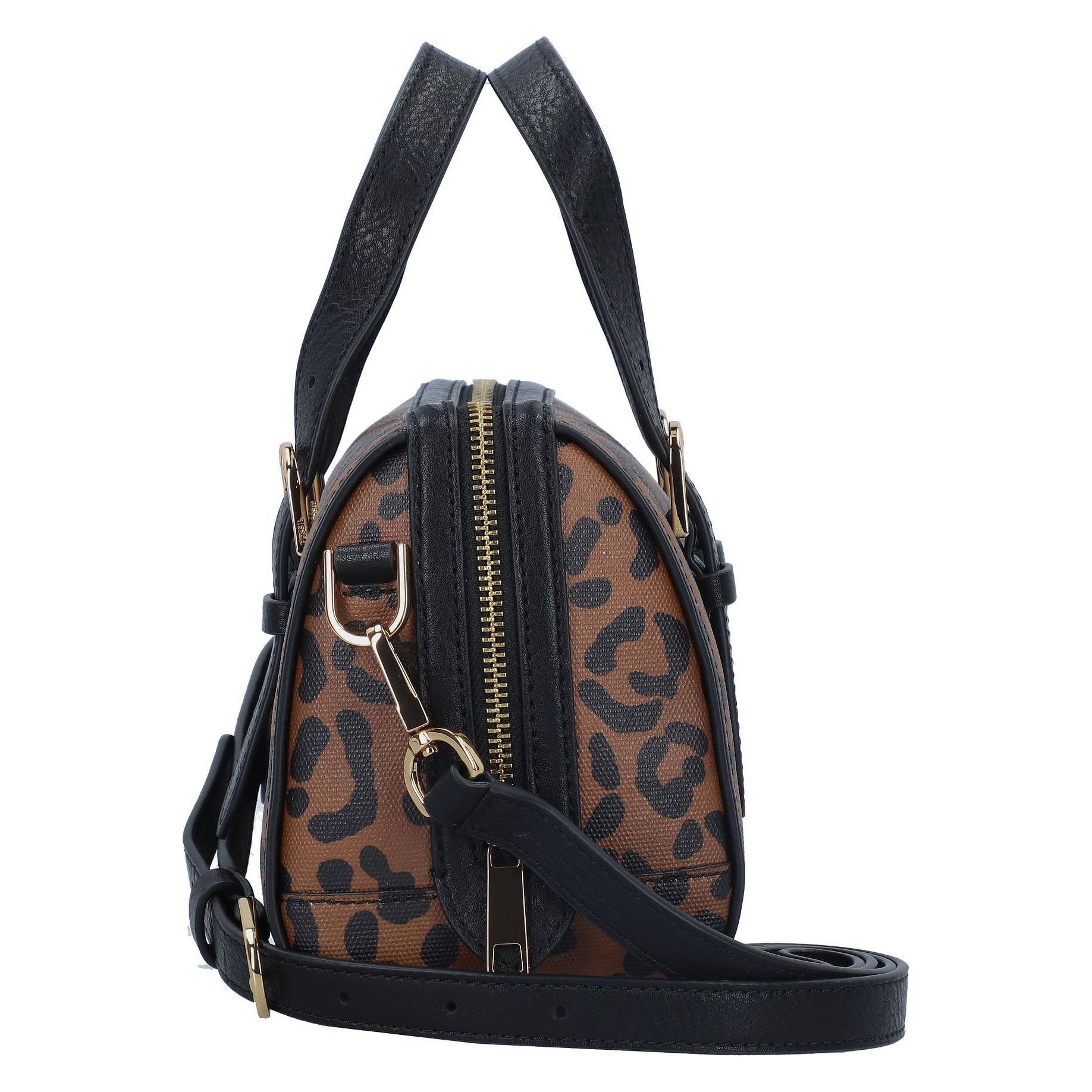 Fossil, Damen, Handtasche, Chalie Handtasche 19 Cm, Schwarz, Mehrfarbig, Braun