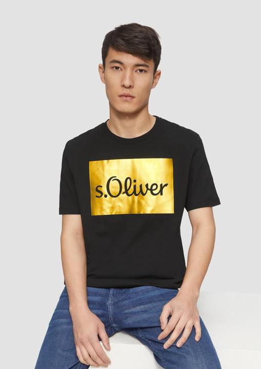 Produktbild S.Oliver T-Shirt T-Shirt mit Gold- oder Silber-Print (XXL)