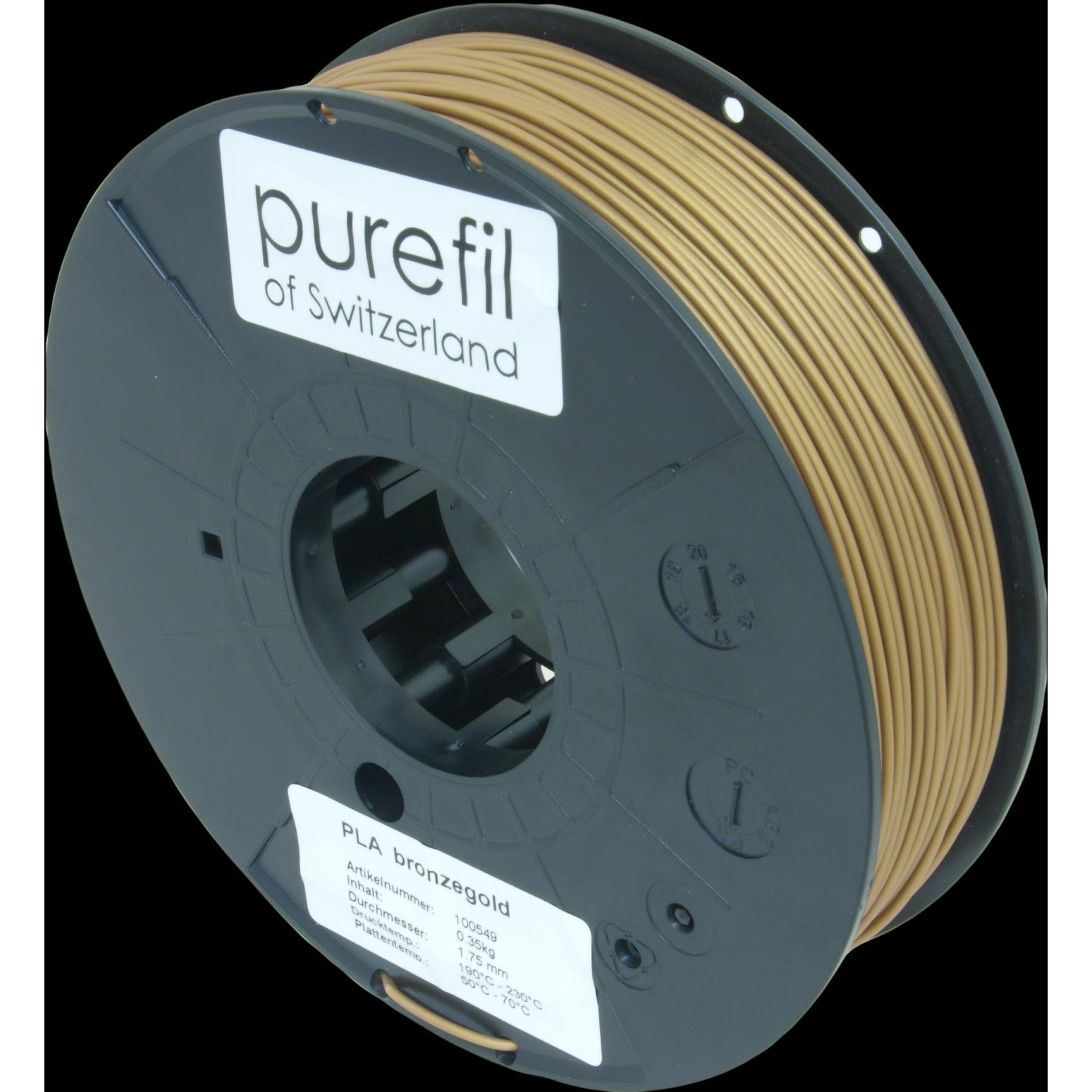 Purefil Filament (PLA, 1.75 mm, 350 g, Gold), 3D Filament, Gold