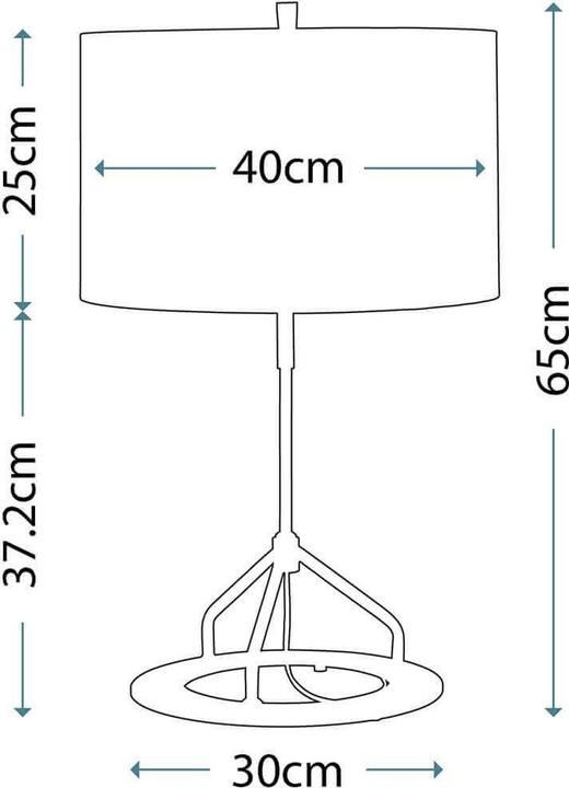 Image du produit Elstead Lighting Vicenza lampe de table E27 nickel blanc poli gris (E27)