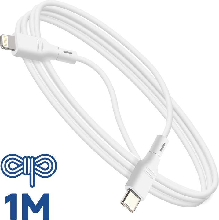 Actual product image USB-C / Lightning charging and data transfer cable (1 m, USB 3.2 Gen 1, 27 W)