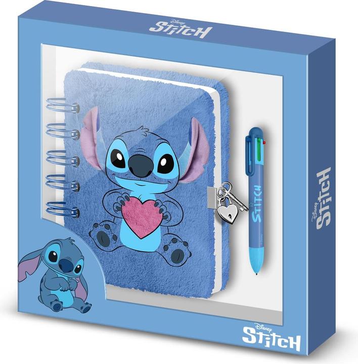 Image du produit Karactermania Disney Stitch Diary plush + pen (A5, Blanc, Couverture rigide)