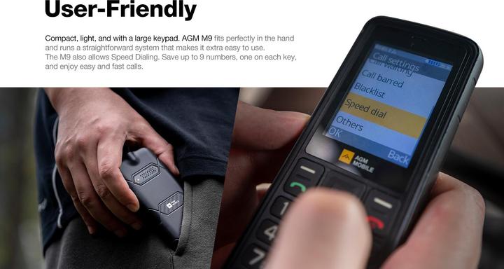 Produktbild Bea-Fon AGM MOBILE M9 Bartype (2.40", 2 Mpx, 4G)