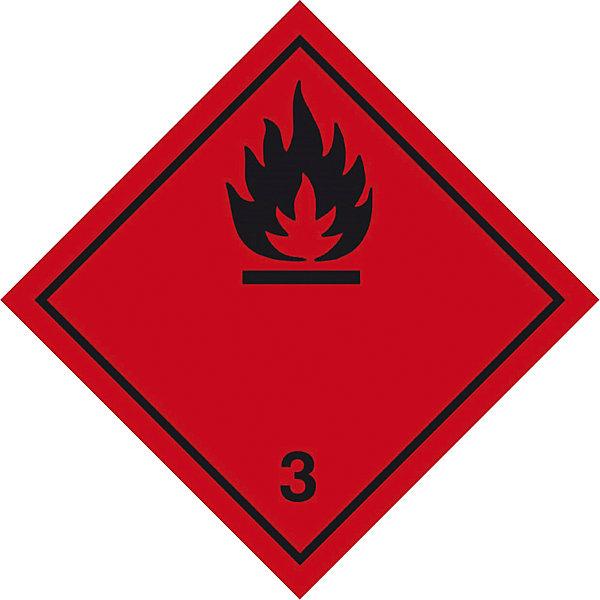 Actual product image kaiserkraft Dangerous goods sticker
