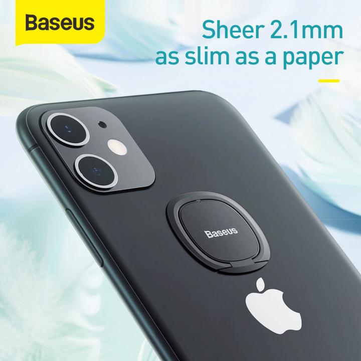 Actual product image Baseus Invisible phone ring holder Silver