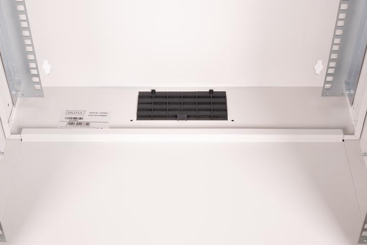 Produktbild Digitus 19" 12HE Wandgehäuse, SOHO PRO perforierte Tür, 595 x 540 x 400 mm, grau (10.86 HE, 19 Zoll Rack)