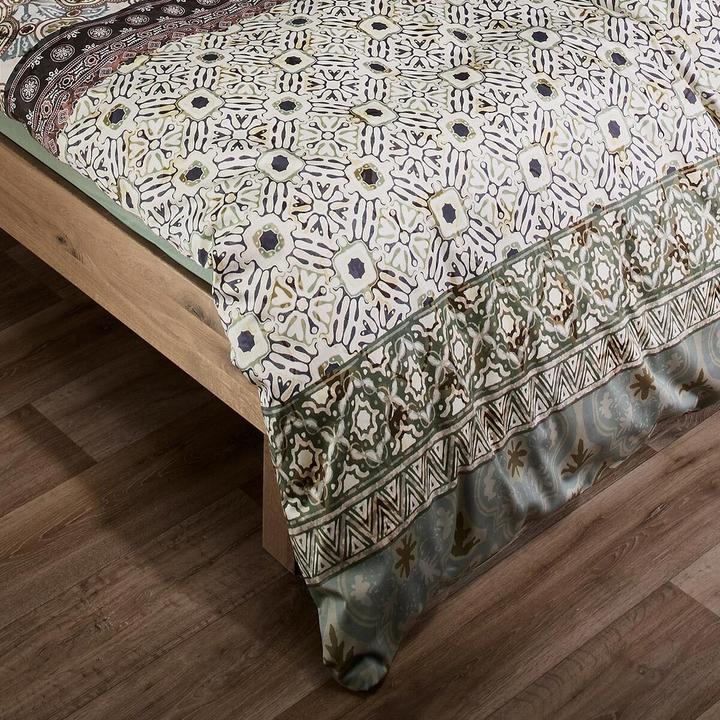 Produktbild Fleuresse Alkmaar grün (Duvetbezug, 155x220 cm + 80x80 cm)