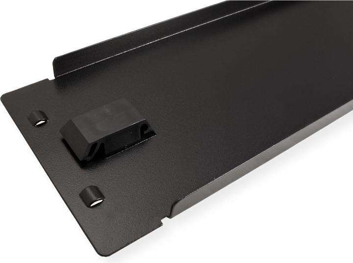 Actual product image Roline 19/" blind plate snap-in, 2 U, RAL 9005 black