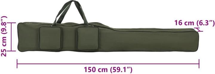 Produktbild vidaXL Angelrutentasche