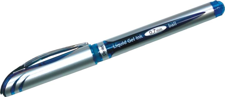 Actual product image Pentel Gel Writer EnerGell Liquid (Blue, Silver, 1x)