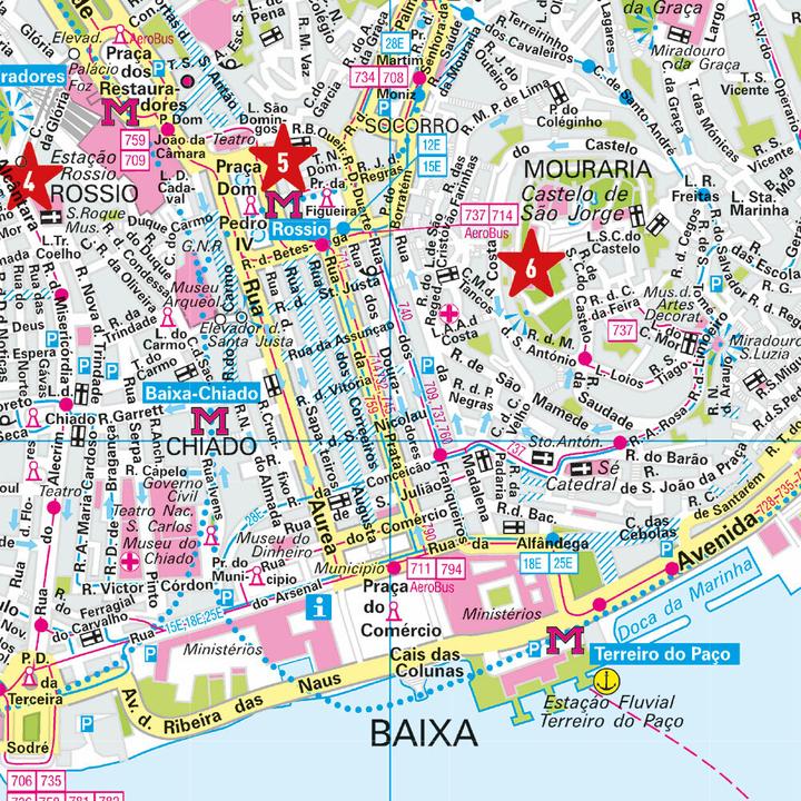 Immagine prodotto Mappa della città di Lisbona 1:15.000